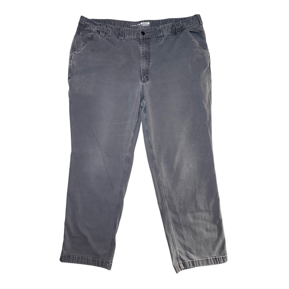 Carhartt Work Pants Men 44x32 Gray Rugged Flex Relaxed Fit Canvas BN2291-M